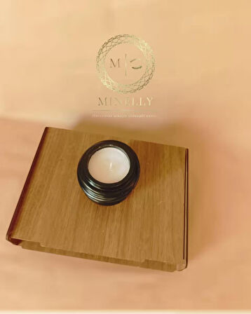 Minelly Ripple Candle Siyah 
