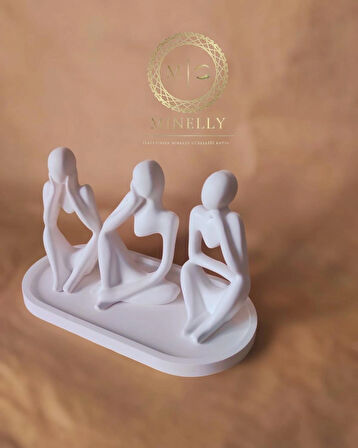 Minelly Abstract Trio Tray