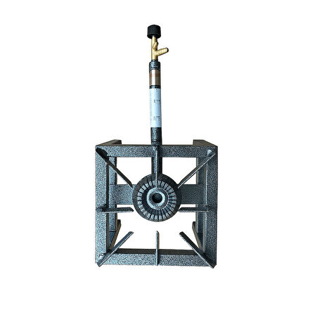 Yek Outdoor Yüksek Isılı Mini Kare Volkan Ocak 20x20cm - Yer Ocağı 