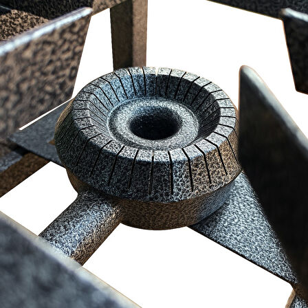 Yek Outdoor Yüksek Isılı Mini Kare Volkan Ocak 20x20cm - Yer Ocağı 