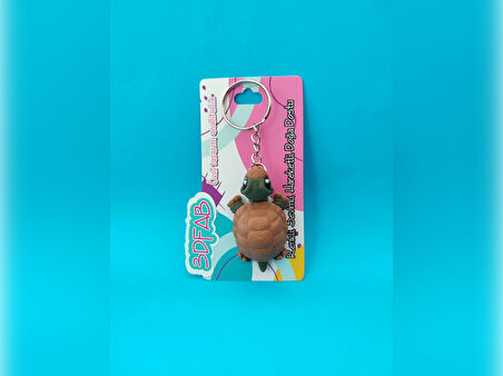 Sevimli Kaplumbağa Anahtarlık - 3D Baskı Özel Tasarım