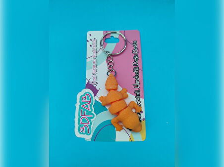 Sevimli Leoplar Gecko Anahtarlık - 3D Baskı Özel Tasarım