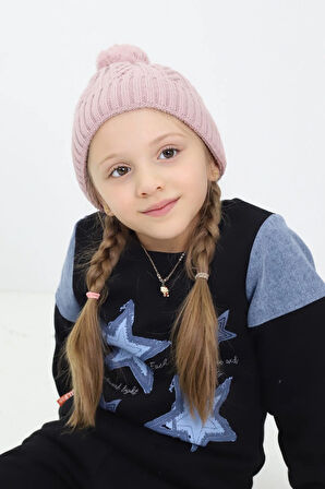 Minima Bebek Ponponlu Örgü Bere – Yumuşak, Sıcak Tutucu Kışlık