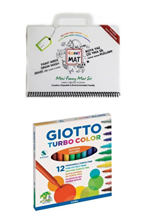 Funny Mat Mini Set 12 Li Keçeli Kalem