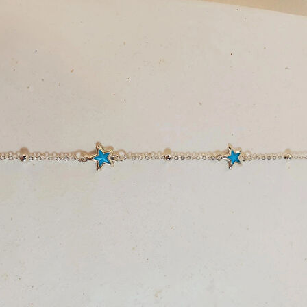 Crystal Atelier Gümüş Kaplama Yıldız Figürlü Bileklik, Y2K Fairycore Star Coquette Aesthetic Bileklik, Yıldız ve Gümüş Toplu Zincir Bileklik, Gümüş Kaplama Taşlı Deniz Yıldızı Kadın Bileklik, Mini Yıldız Bileklik