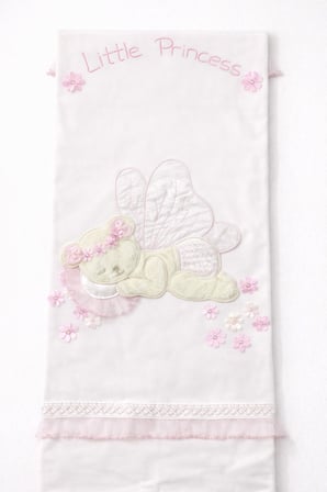 Kız Bebek Little Princess Nakışlı 4'lü Battaniye Tulum Seti – Ekru | 0-6 Ay