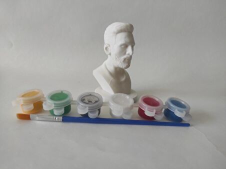 Kendin Boya Seti Messi The Goat Bust Futbol Futbol İs Love 10 Cm