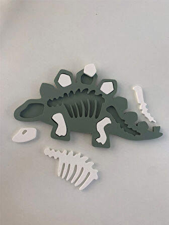 Stegosaurus  Dinazor Çocuk Okul Kreş Eğitici Öğretici Sevimli Puzzle