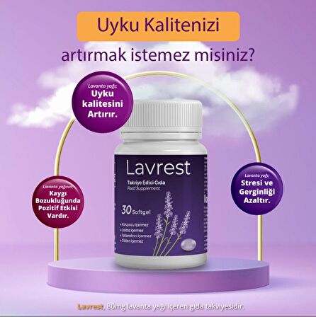 Lavrest Lavanta Yağı 30 Softgell