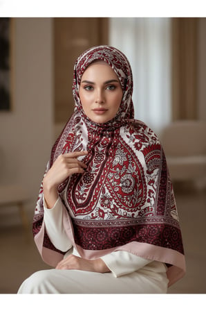 Etnik Damla Desenli Asalet Şal 180x70