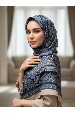 Etnik Damla Desenli Asalet Şal 180x70