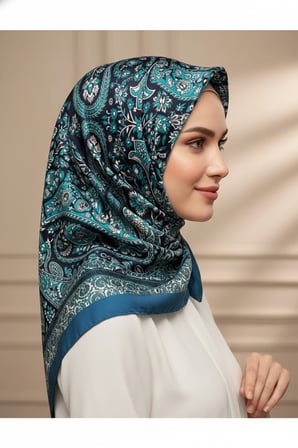Etnik Damla Desenli Asalet Şal 180x70