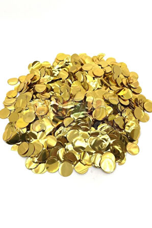 1 Paket Gold Balon Pulu Altın Sarısı Balon Içi Pul Konfetisi 10 Gram Konfetili Şeffaf Balon Pulu