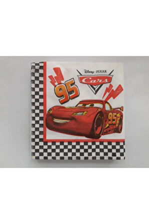 Cars Arabalar Şimşek Mcqueen Erkek Çocuk Doğum Günü Parti Konsepti Seti 16 Kişilik Parti Malzemeleri