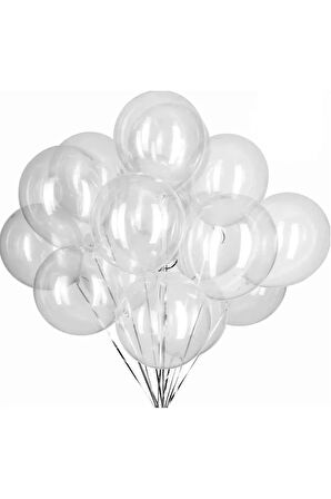 15 Adet Şeffaf Balon - Doğum Günü Konsepti - Parti Malzemeleri - Bride To Be Malzemeleri