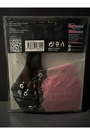 CİNSİYET BALONU KONFETİLİ HELYUM KIZ / GİRL