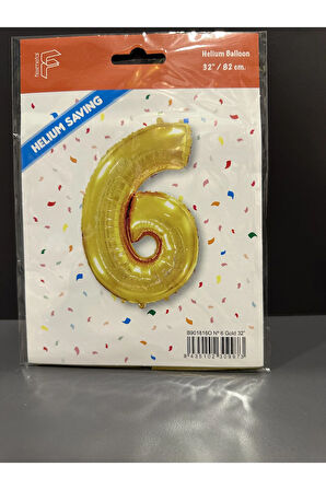 6 RAKAMI HELYUM BALON