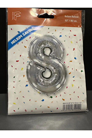 8 Rakamı Helyum Balon