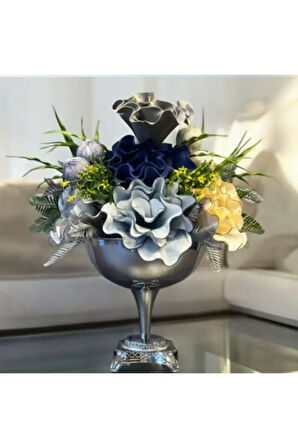 ⚜️ Luxury Çiçekli Vazo ⚜️Zamak Ayak Aranjman Gold⚜️