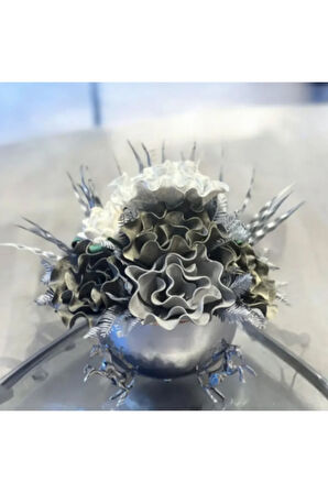 ⚜️ Luxury Çiçekli Vazo ⚜️ Atlı Aranjman Gold⚜️