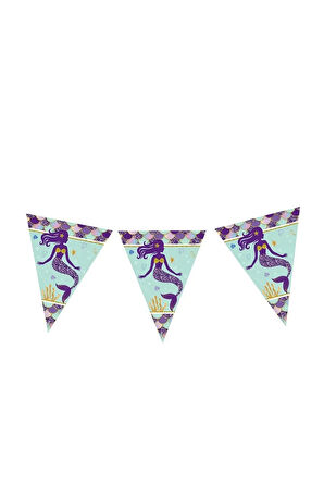 Deniz Kızı Doğum Günü Parti Malzemeleri Konsepti Süsleme Seti