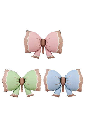 Retro Fiyonk Pastel Folyo Balon Büyük Boy Yeşil 91-60 Cm