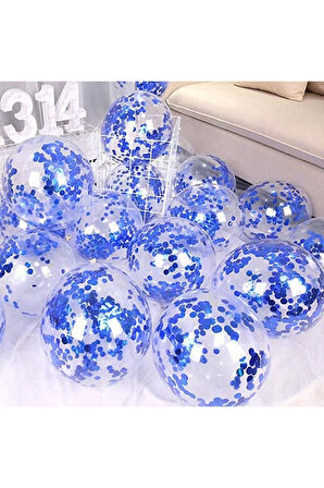 Metalik Balon ve Konfetili Balon Seti