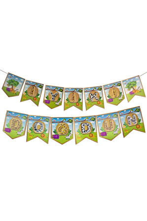 Safari 4 Yaş Doğum Günü Konsepti Süsleme Seti