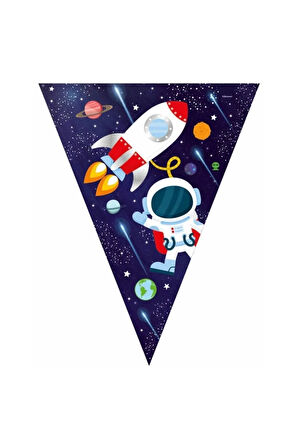 Uzay Kozmik Galaksi Doğum Günü Parti Malzemeleri Seti Konsepti 16 Kişilik
