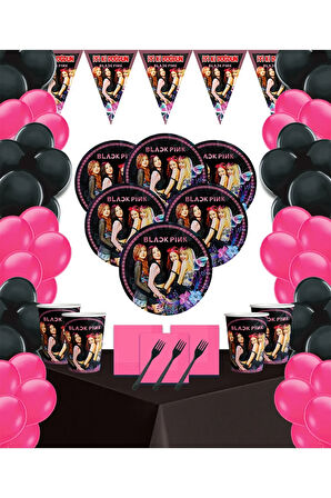 Blackpink Bilekpink 8'li Doğum Günü Parti Malzeme Seti