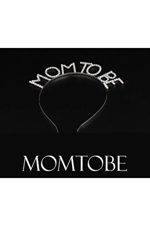 Kristal Taşlı Gümüş Renk Mom To Be Tacı