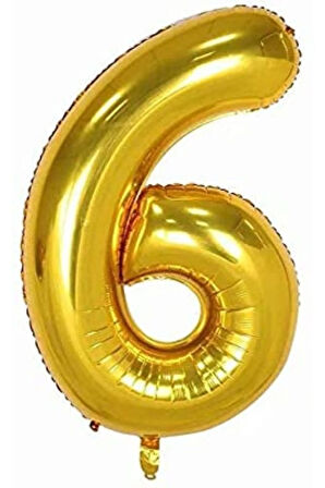 Gold '6' Folyo Balon 40 Inç 100cm