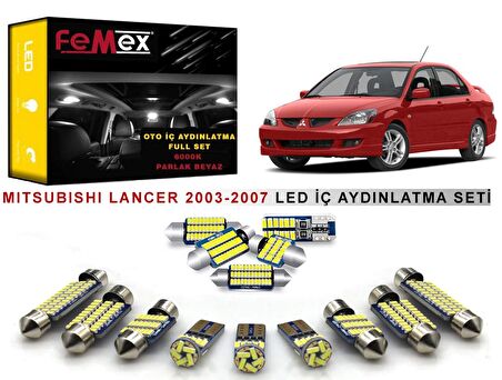 Mitsubishi Lancer LED İç Aydınlatma Ampul Seti FEMEX Parlak Beyaz