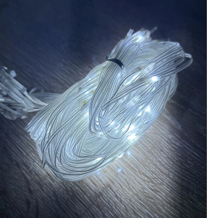 2*2 Perde Led 192 Led Beyaz Işık 8 Fonksiyonlu MZ-14-5 Ambiyans Ürünü Duvar Süsü Aydınlatma