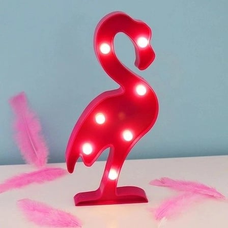 Led Işıklı Flamingo Gece Lambası Ev Dekorasyonu Hediyelik Lamba