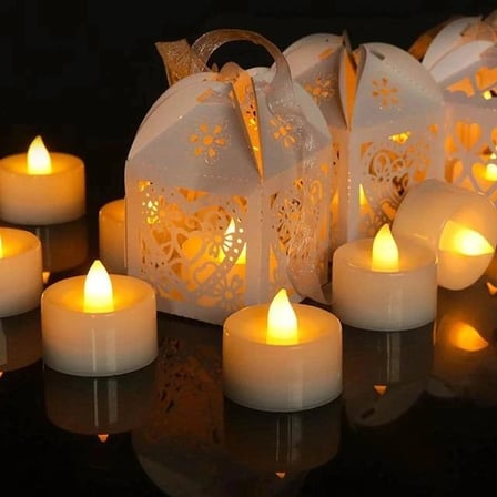 Özel Üretim Gün Işığı Dekoratif LED Titreyen Alevli Şık Estetik Işık Pilli Mum 18cm 24'lü Paket