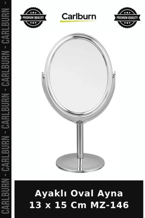 Ayaklı Oval Ayna 13 x 15 Cm MZ-146 Dekoratif Alışveriş Ev