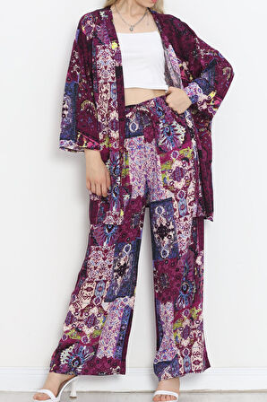 MokaShopin Kimono Takım Mor - 10553.1095.