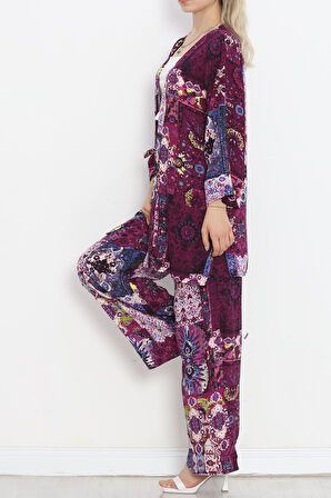 MokaShopin Kimono Takım Mor - 10553.1095.