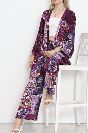 MokaShopin Kimono Takım Mor - 10553.1095.