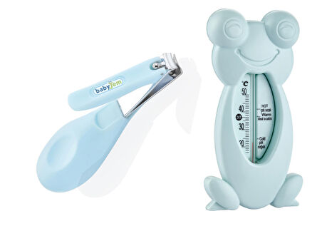 Babyjem 2'Li Bebek Banyo Seti (Banyo Termometresi+Çıtçıt Makas)