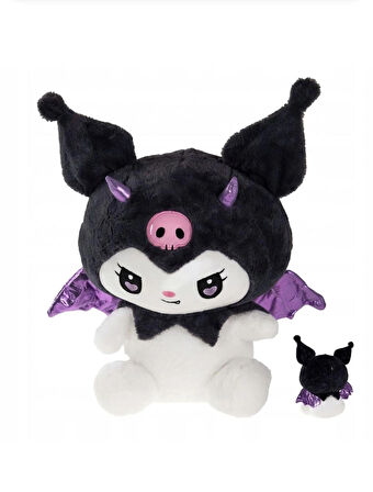 Kawaii Sanrio Sakura Kuromi Peluş Oyuncak 35 Cm Doğum Günü Hediye, Uyku Arkadaşım