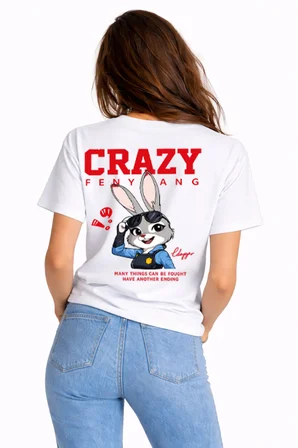 Sevgili Kombini Crazy Animal Baskılı Çift Tişört Oversize Unisex Çift Kombin Karikatür Çift Set
