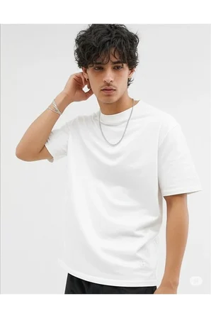 Erkek 2 Beyaz 1 Siyah %100 Pamuklu 3’lü T-shirt Paketi