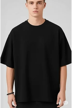 Erkek 2 Beyaz 1 Siyah %100 Pamuklu 3’lü T-shirt Paketi