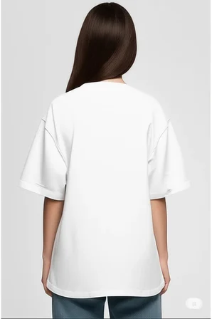 Erkek & Kadın Beyaz %100 Pamuklu 3’lü T-shirt Paketi