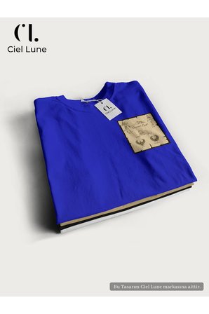 unisex kadın erkek antik mısır baskılı özel tasarım oversize t-shirt