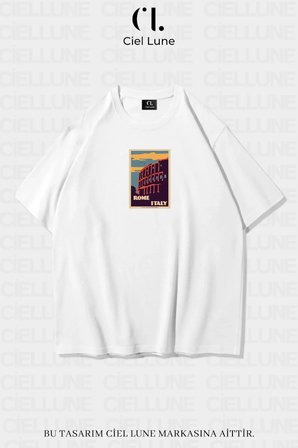 unisex kadın erkek mndsches i̇taly baskılı özel tasarım oversize t-shirt