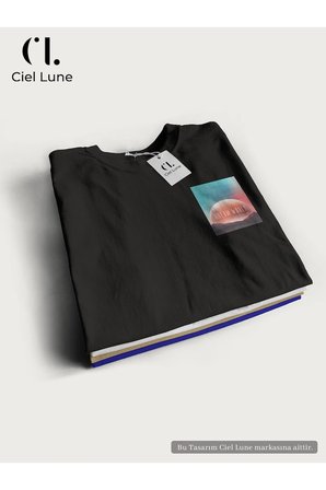 unisex kadın erkek mndschesm world baskılı özel tasarım oversize t-shirt