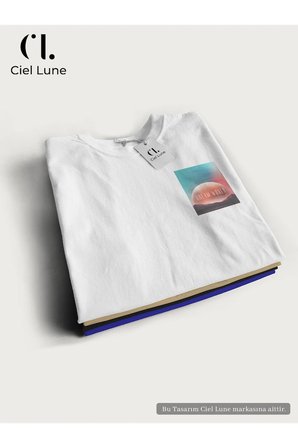 unisex kadın erkek mndschesm world baskılı özel tasarım oversize t-shirt